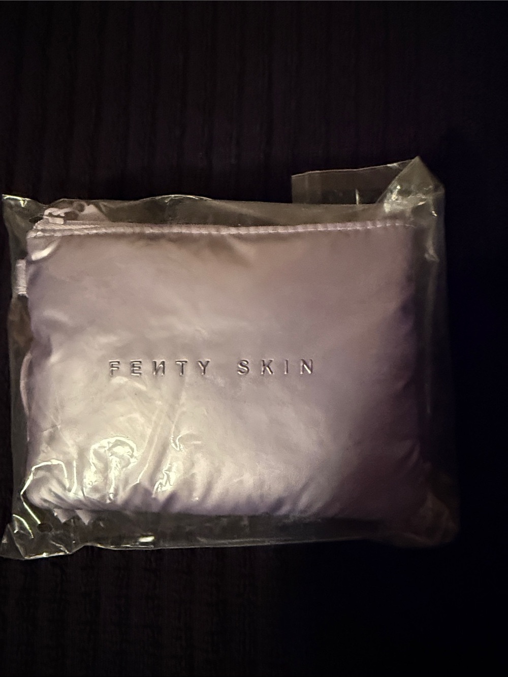 Fenty Skin Lavender Satin Makeup Pouch
